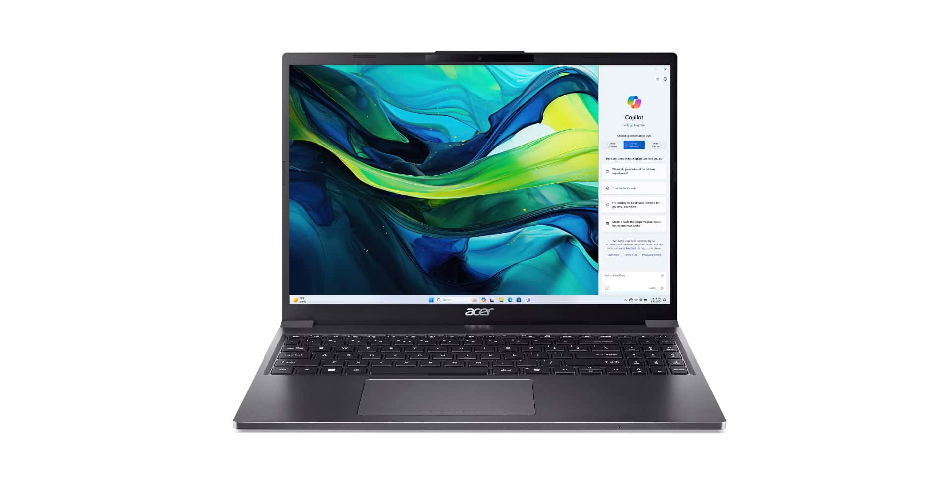 Acer Aspire Go 15 AG15-51P-783Z Intel® Core™ i7 i7-1355U Laptop 38,9 cm (15.3) WUXGA 16 GB DDR5-SDRAM 1 TB SSD Wi-Fi 6 (802.11ax) Windows 11 Home Grijs (NX.J50EH.00M) thumbnail