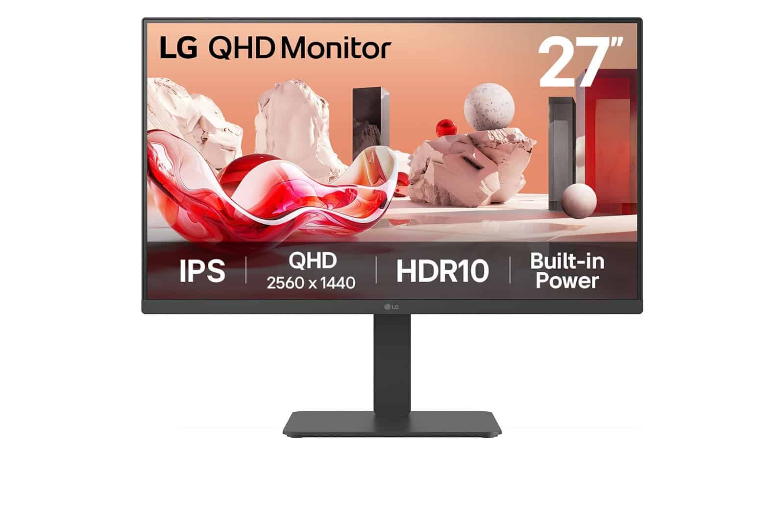 LG 27BA45QB-B computer monitor 68,6 cm (27") 2560 x 1440 Pixels Quad HD LCD Zwart (27BA45QB-B) thumbnail