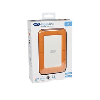 LaCie Rugged Mini - Hard drive - 2 TB - external (portable) (LAC9000298) thumbnail