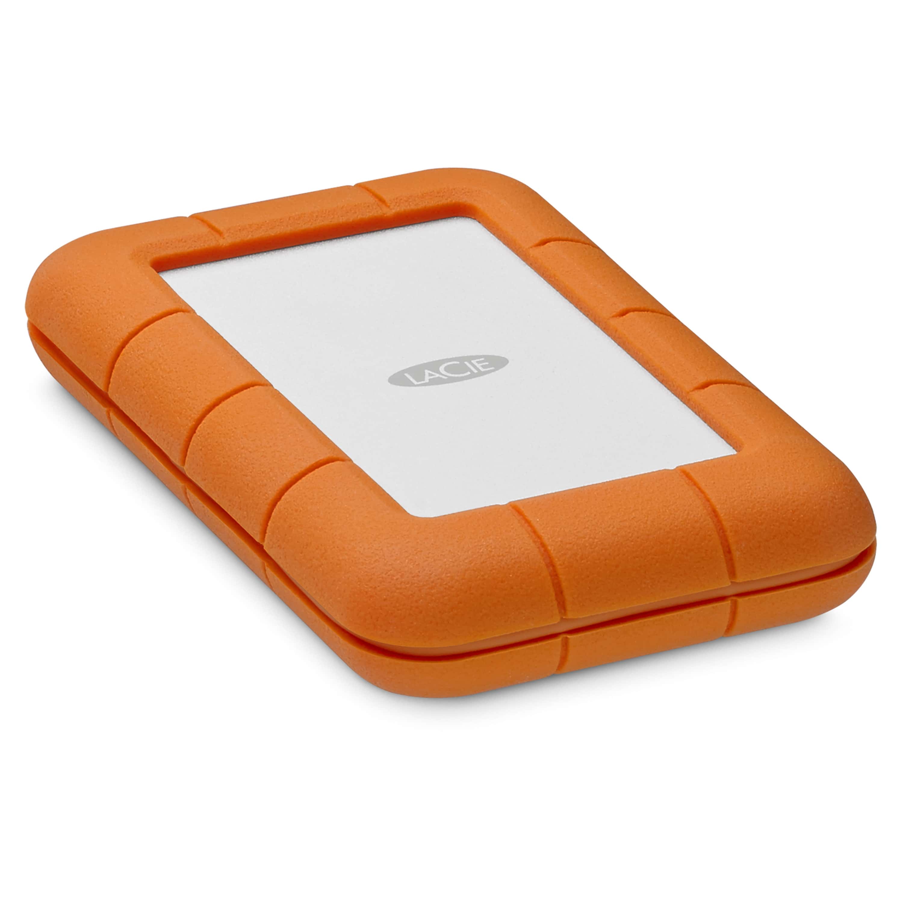 LaCie Rugged Secure externe harde schijf 2000 GB Oranje, Wit (STFR2000403) thumbnail