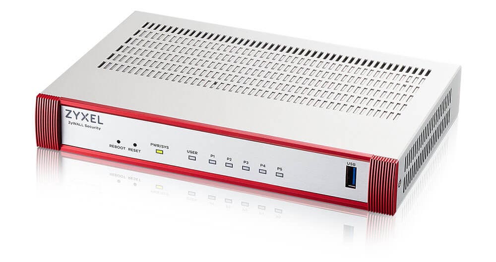 ZyXEL USG FLEX 50 HP 5 Gigabit user-definableports 1*1G PoE+ 1*USB with 1 YR Gold Security Pack (USGFLEX50HP-EU0102) thumbnail