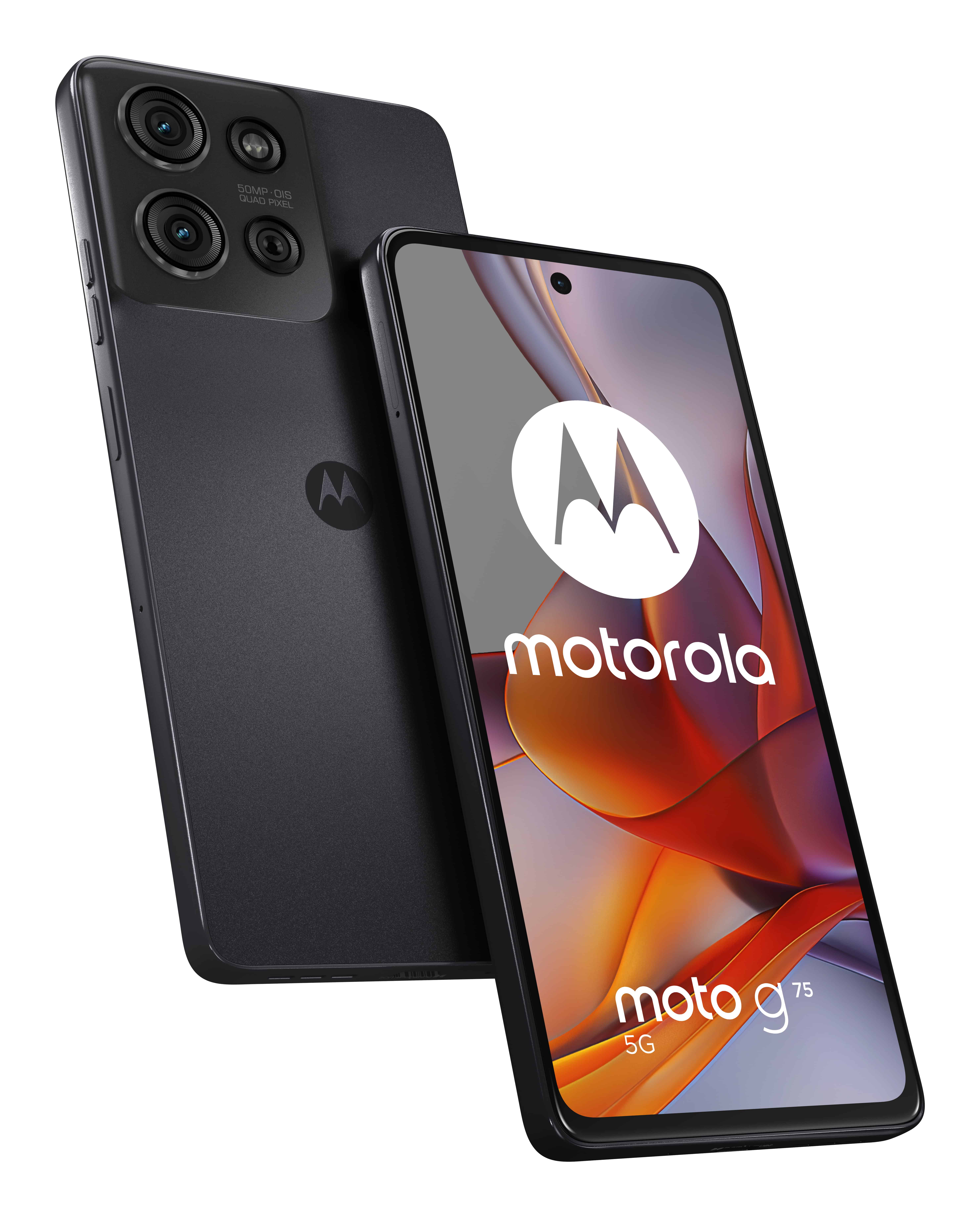 Motorola moto g75 5G 17,2 cm (6.78") Hybride Dual SIM Android 14 USB Type-C 8 GB 256 GB 5000 mAh Grijs (PB3Y0003SE) thumbnail