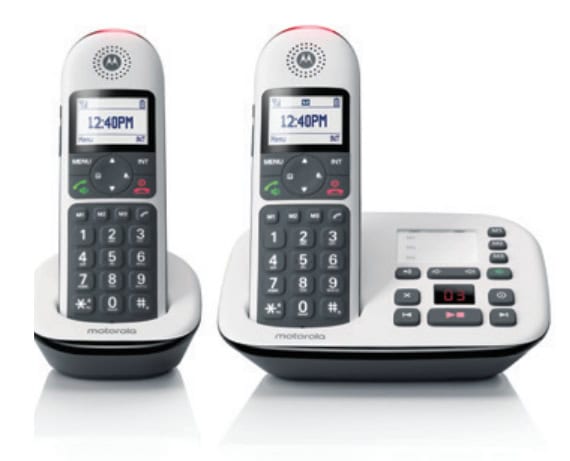 Motorola CD5011 Slimme telefoon Nummerherkenning Zwart, Wit (G31000X18W2AWE(ES)) thumbnail
