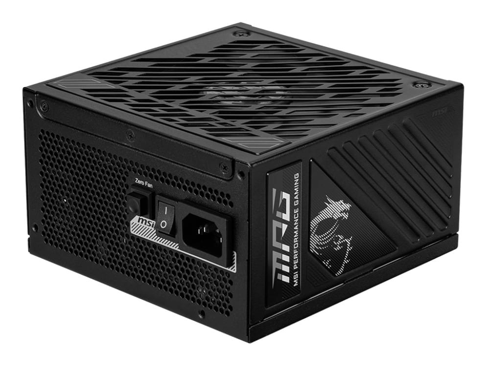 MSI MPG A1250GS PCIE5 power supply unit 1250 W 20+4 pin ATX ATX Zwart (MPG A1250GS PCIE5) thumbnail