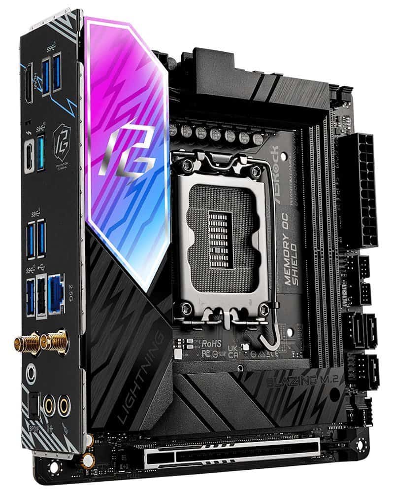 ASRock B860I Lightning WiFi 1851 mITX HDMI DDR5 - DDR5 - HDMI (90-MXBRZ-A0UAYZ) (90-MXBRZ-A0UAYZ) thumbnail