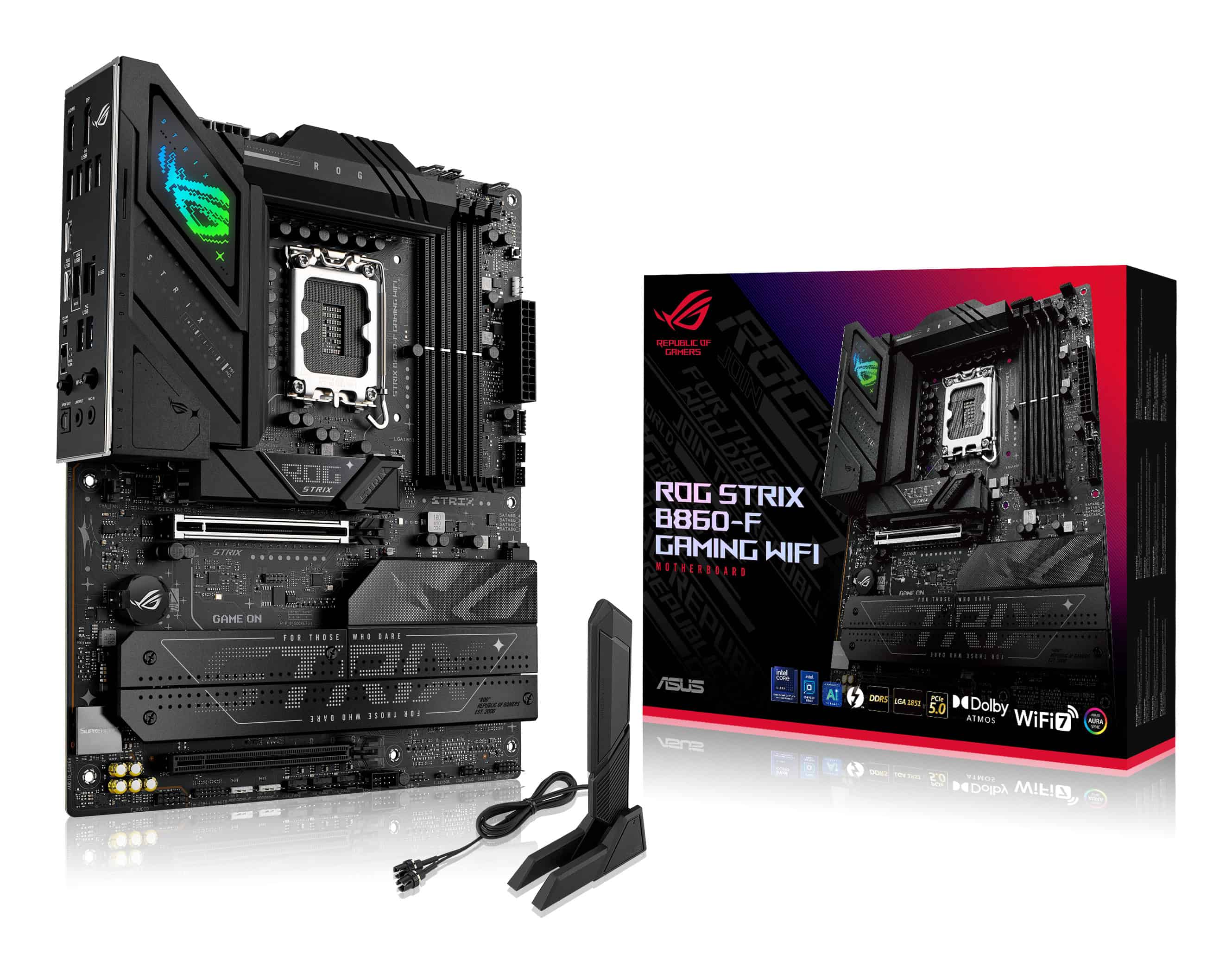 ASUS ROG STRIX B860-F GAMING WIFI Intel B860 LGA 1851 (Socket V1) ATX (90MB1JG0-M0EAY0) thumbnail