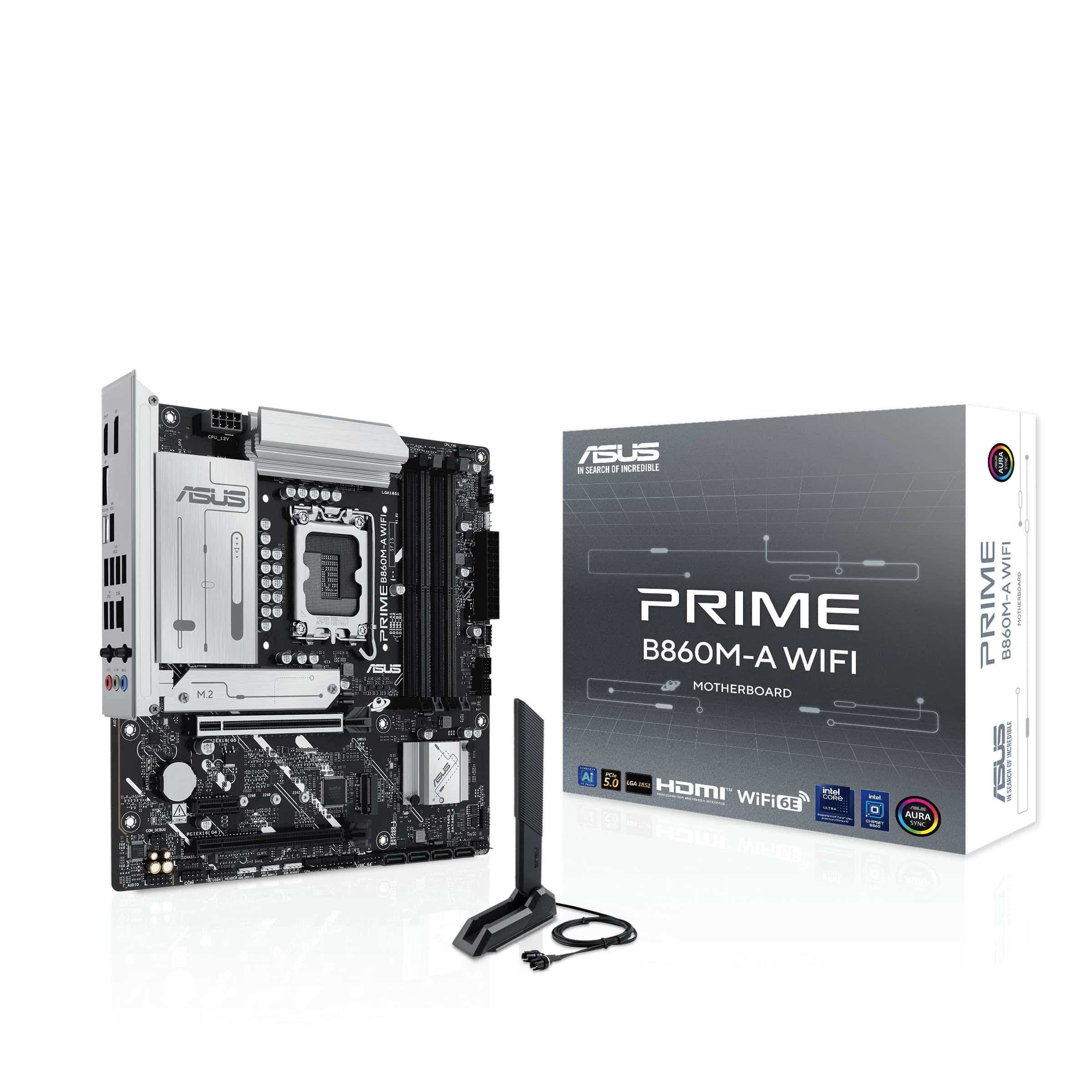 ASUS PRIME B860M-A WIFI Intel B860 LGA 1851 (Socket V1) micro ATX (90MB1JY0-M0EAY0) thumbnail