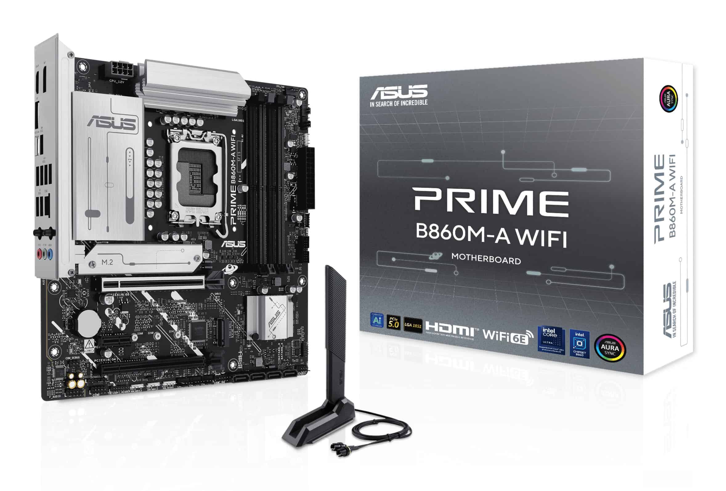 ASUS PRIME B860M-A WIFI Intel B860 LGA 1851 (Socket V1) micro ATX (90MB1JY0-M0EAY0) thumbnail