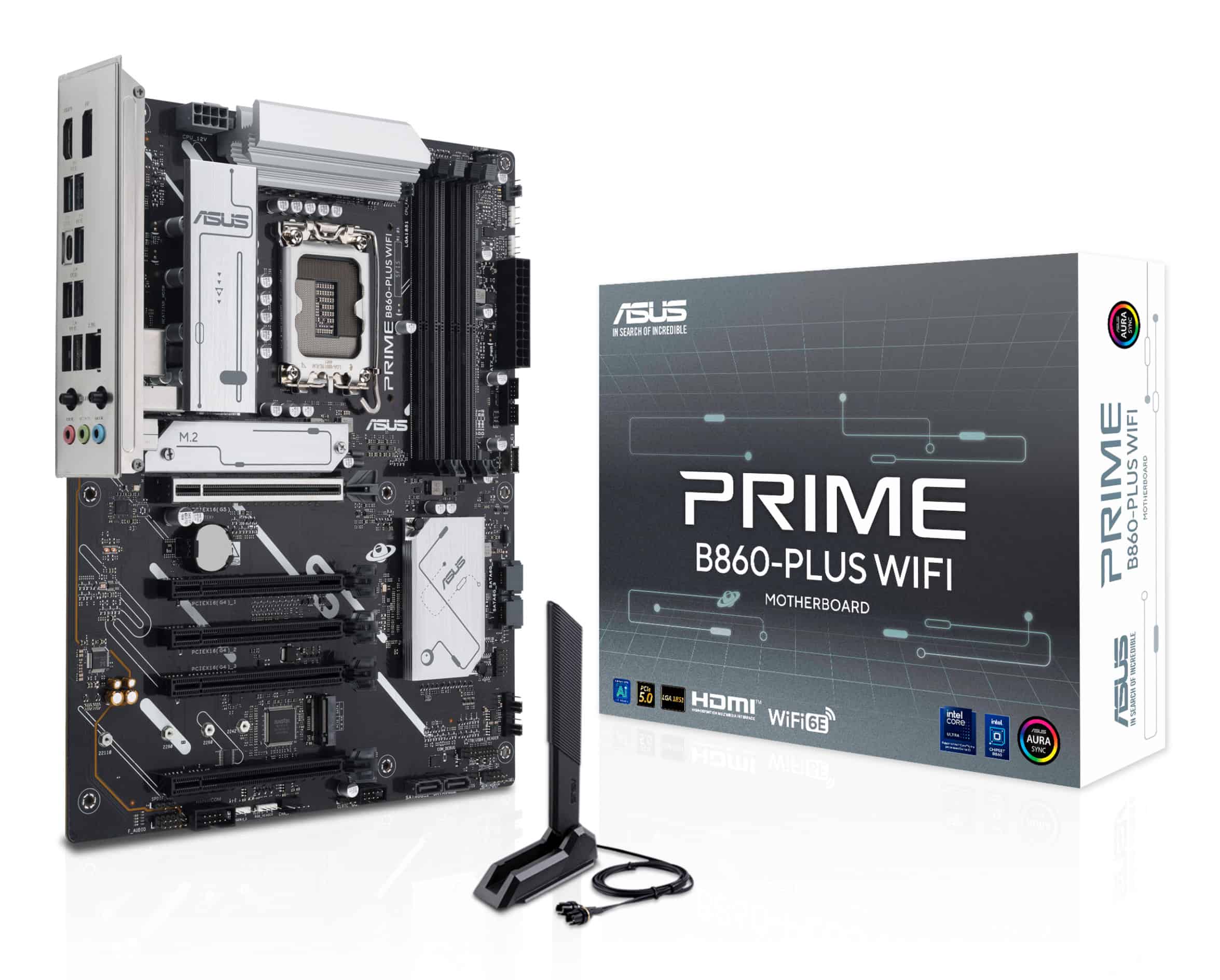 ASUS PRIME B860-PLUS WIFI Intel B860 LGA 1851 (Socket V1) ATX (90MB1K50-M0EAY0) thumbnail