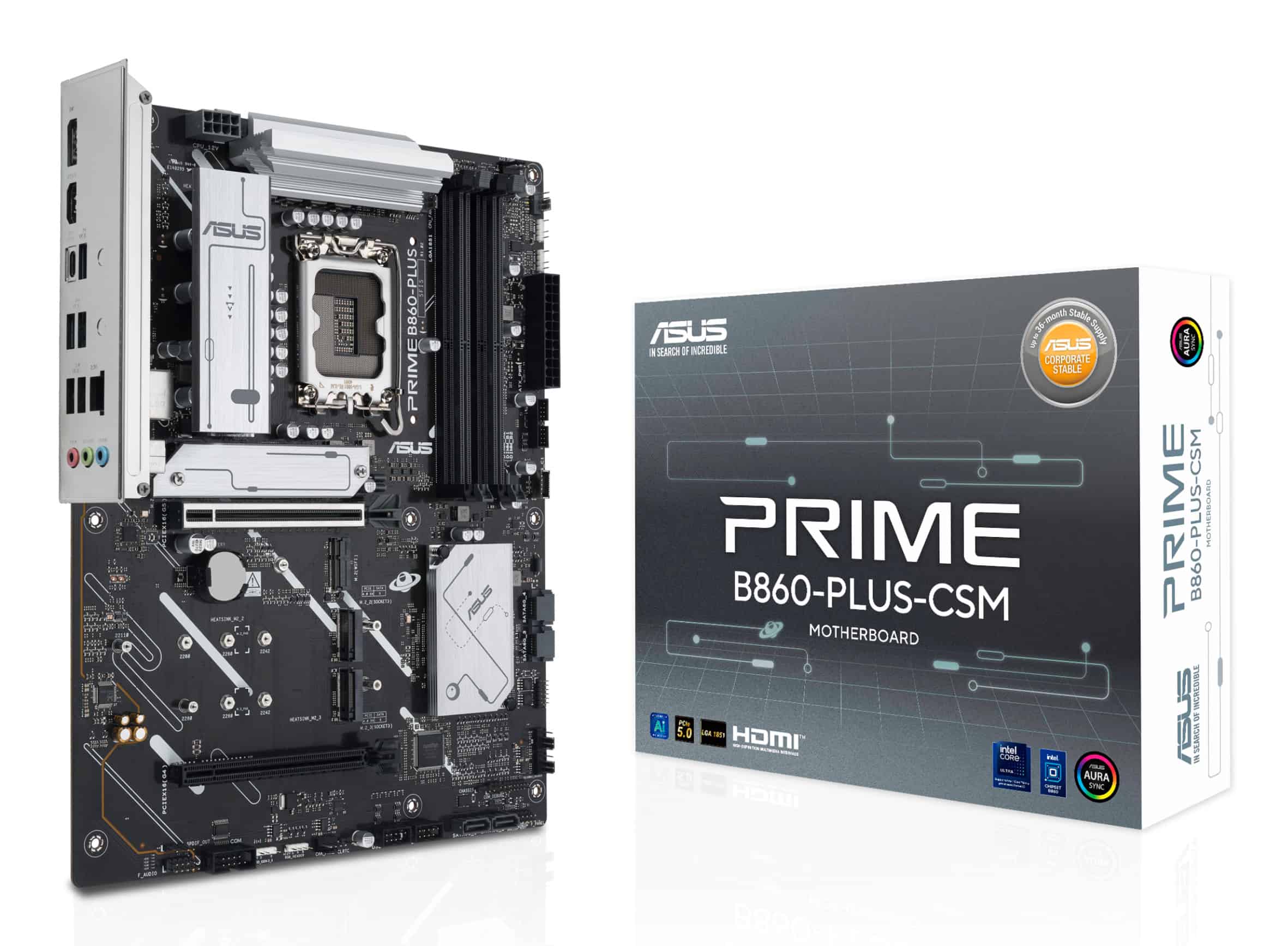 ASUS PRIME B860-PLUS-CSM Intel B860 LGA 1851 (Socket V1) ATX (90MB1KA0-M0EAYC) thumbnail