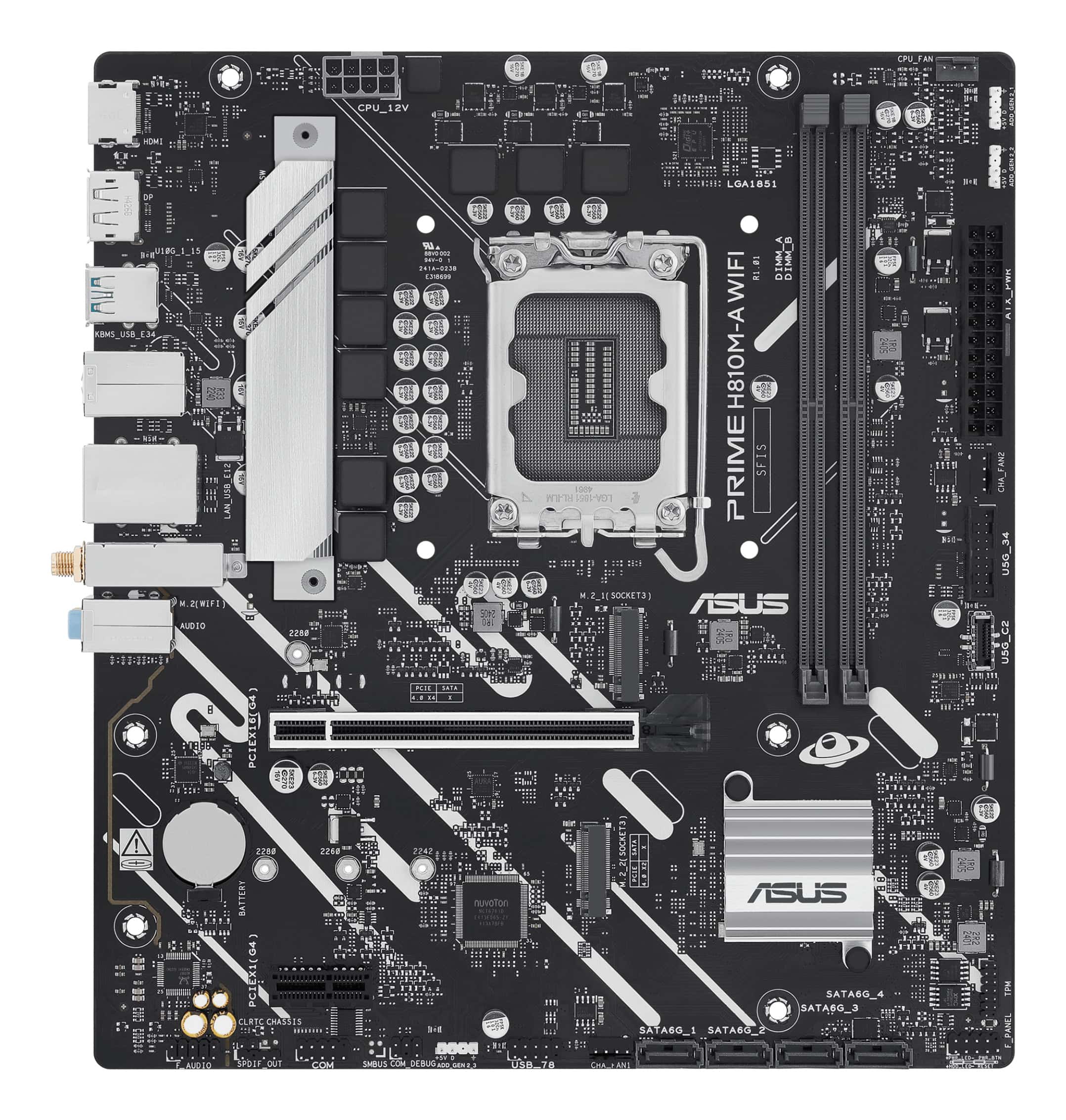 ASUS PRIME H810M-A WIFI Intel H810 LGA 1851 (Socket V1) micro ATX (90MB1KJ0-M0EAY0) thumbnail