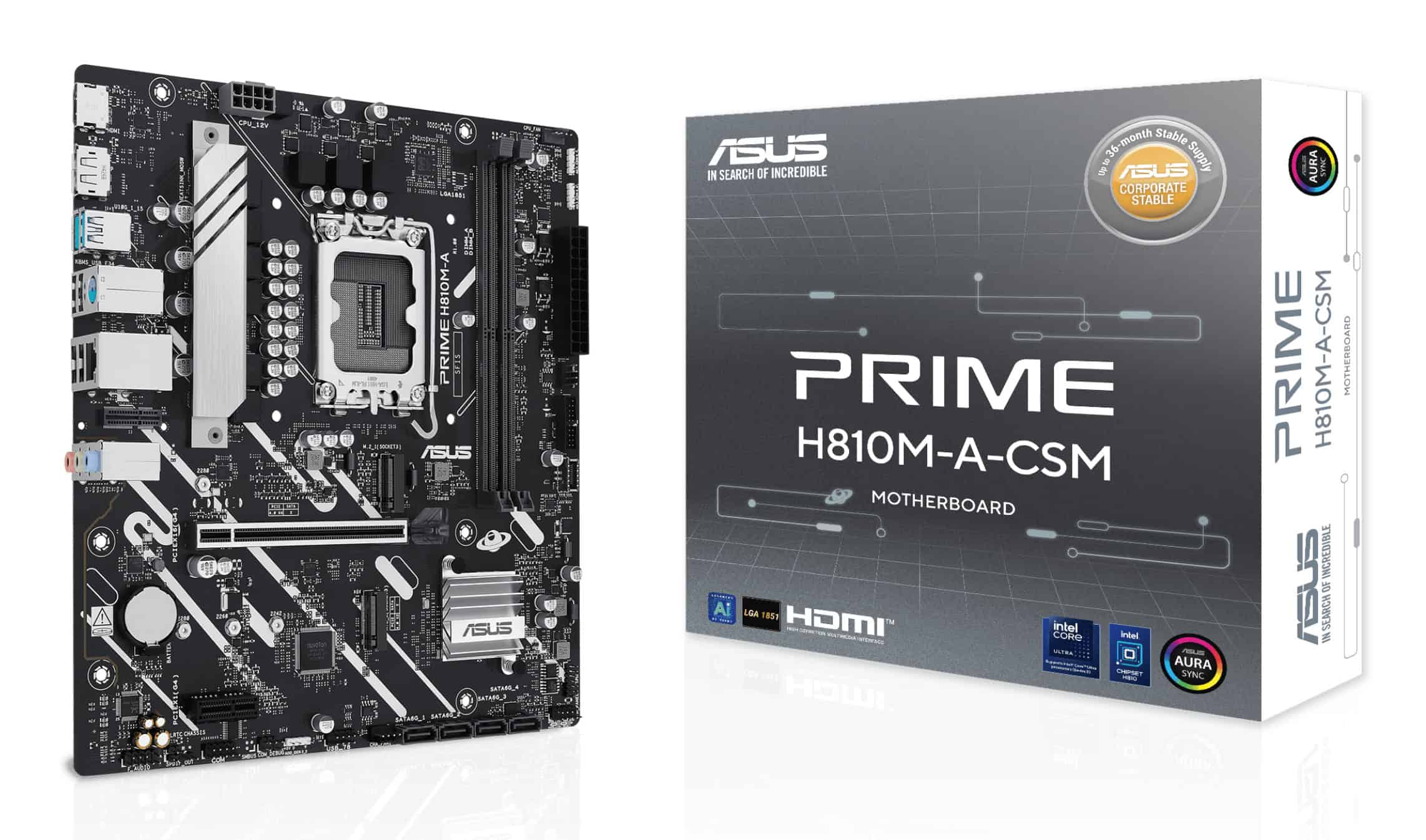 ASUS PRIME H810M-A-CSM Intel H810 LGA 1851 (Socket V1) micro ATX (90MB1KK0-M0EAYC) thumbnail