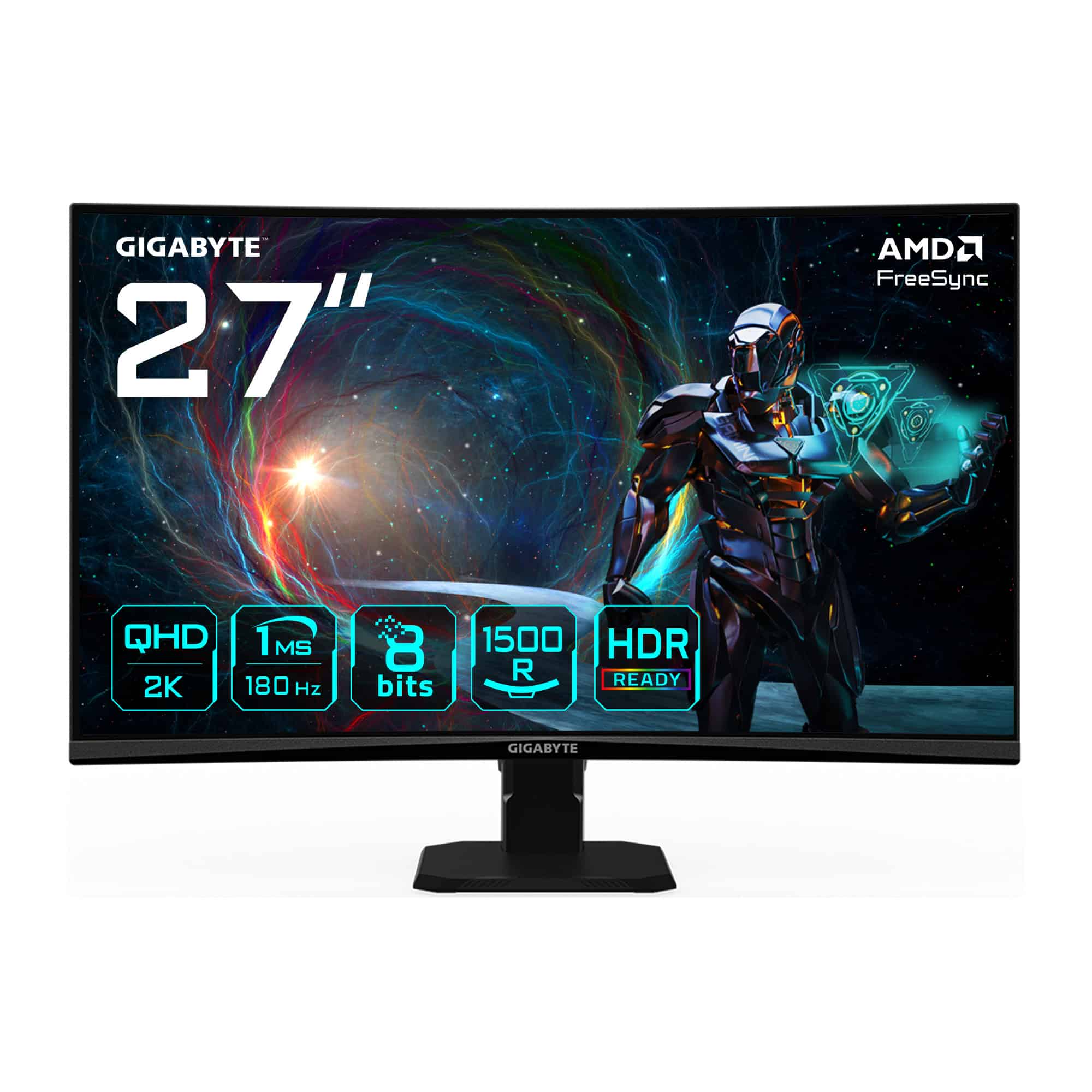 GIGABYTE GS27QCA LED display 68,6 cm (27) 2560 x 1440 Pixels Quad HD Zwart (GS27QCA) thumbnail
