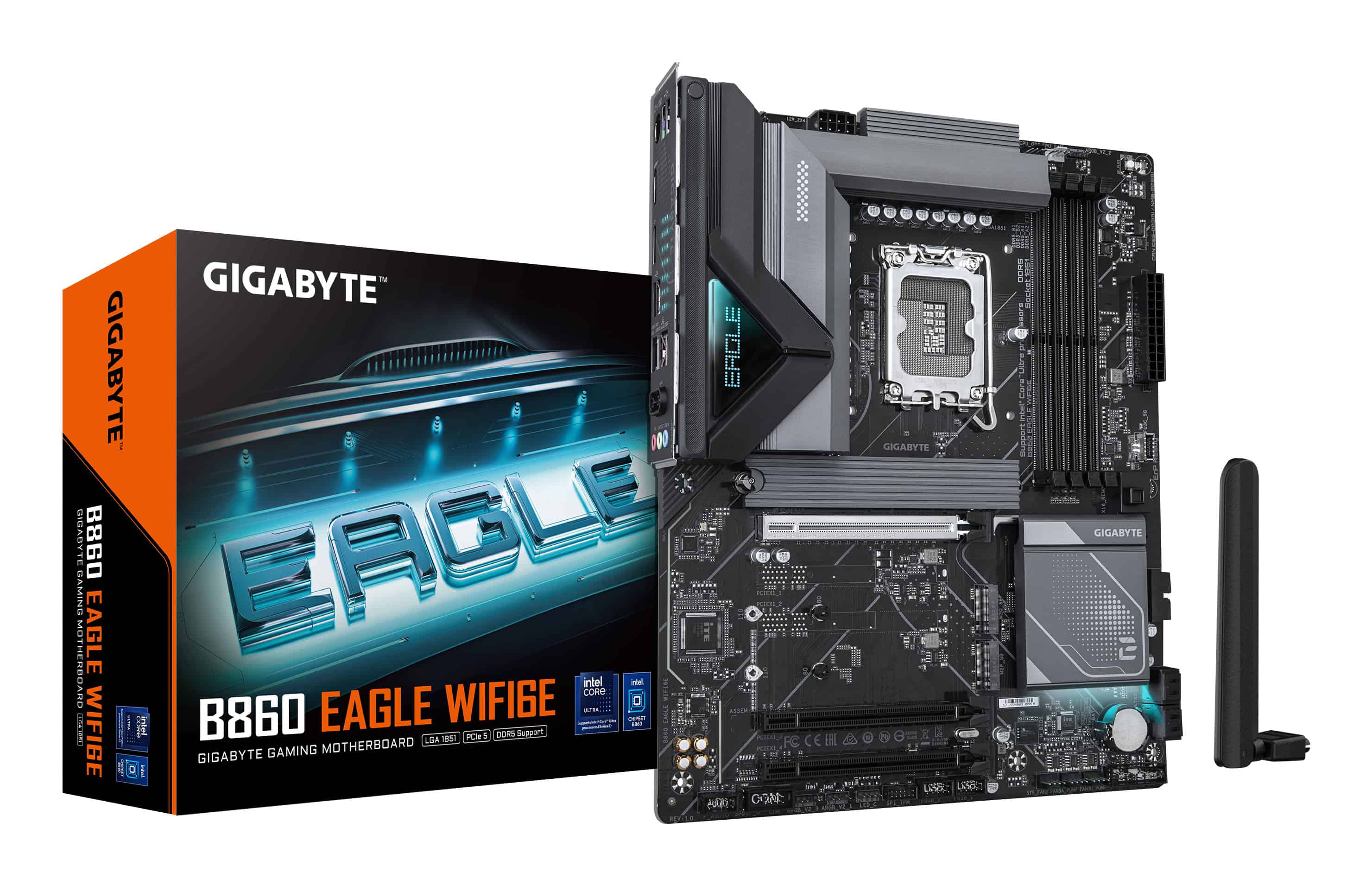 GIGABYTE B860 EAGLE WIFI6E moederbord Intel B860 LGA 1851 (Socket V1) ATX (B860 EAGLE WIFI6E) thumbnail