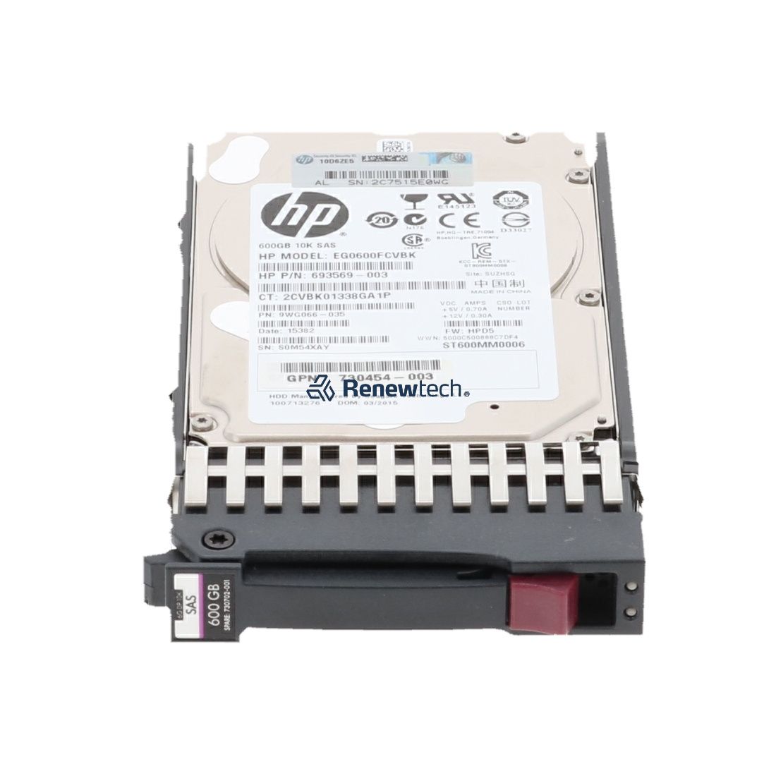 HP 600Gb HDD 10K RPM SAS 2.5 Inch (730702-001) thumbnail