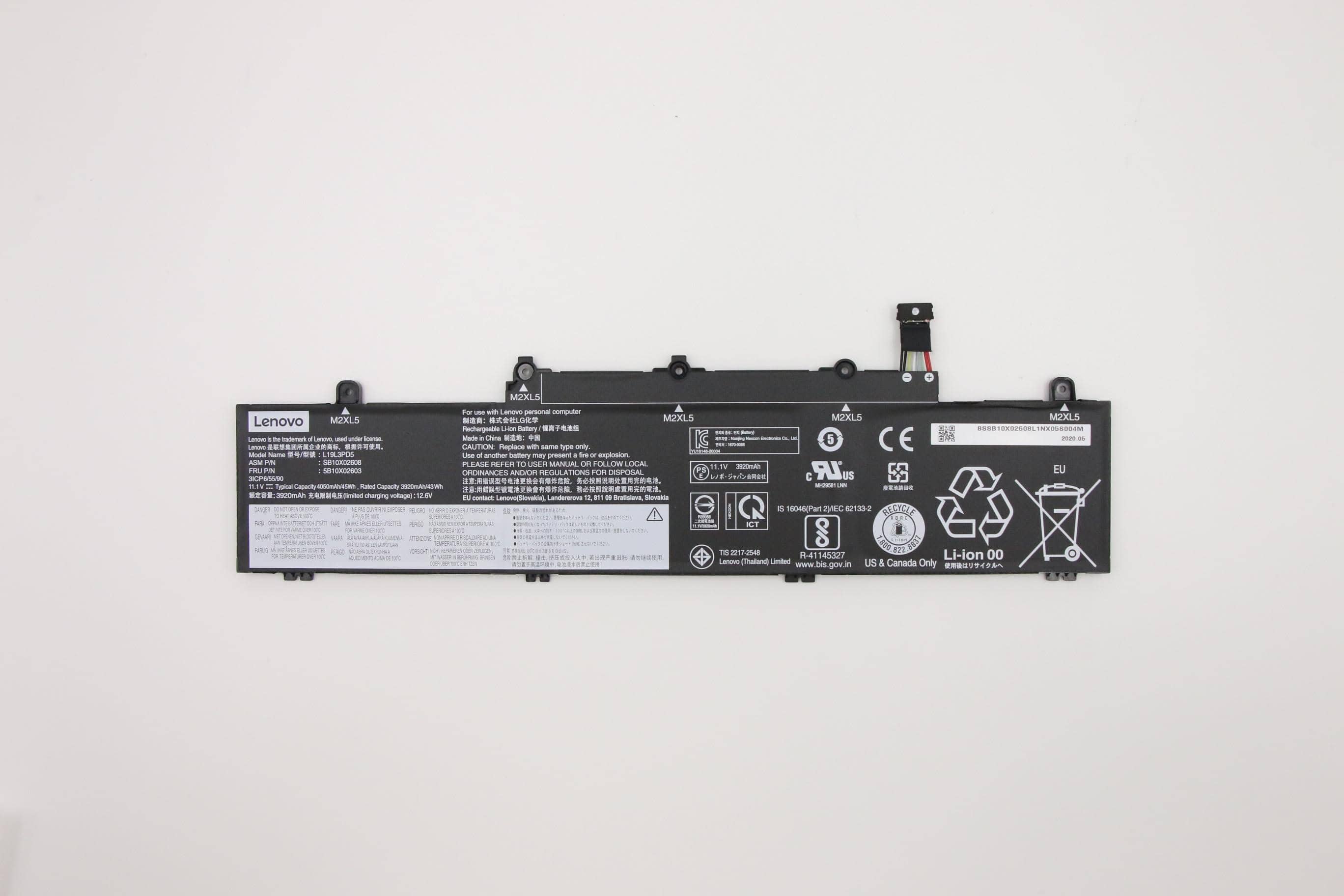 Lenovo 5B10X02603 laptop reserve-onderdeel Batterij/Accu (5B10X02603) thumbnail