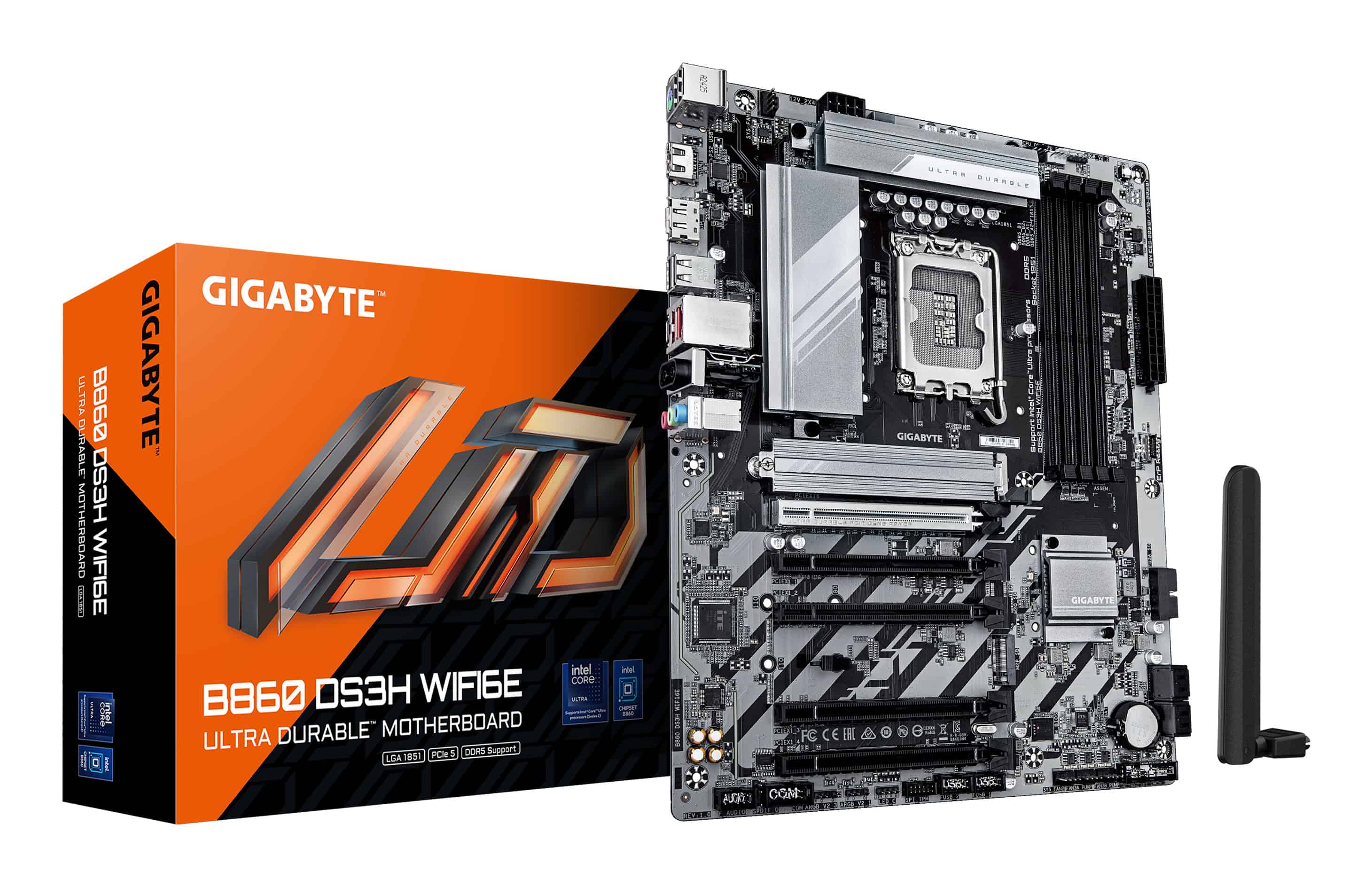 GIGABYTE B860 DS3H WIFI6E moederbord Intel B860 LGA 1851 (Socket V1) ATX (B860 DS3H WIFI6E 1.0) thumbnail