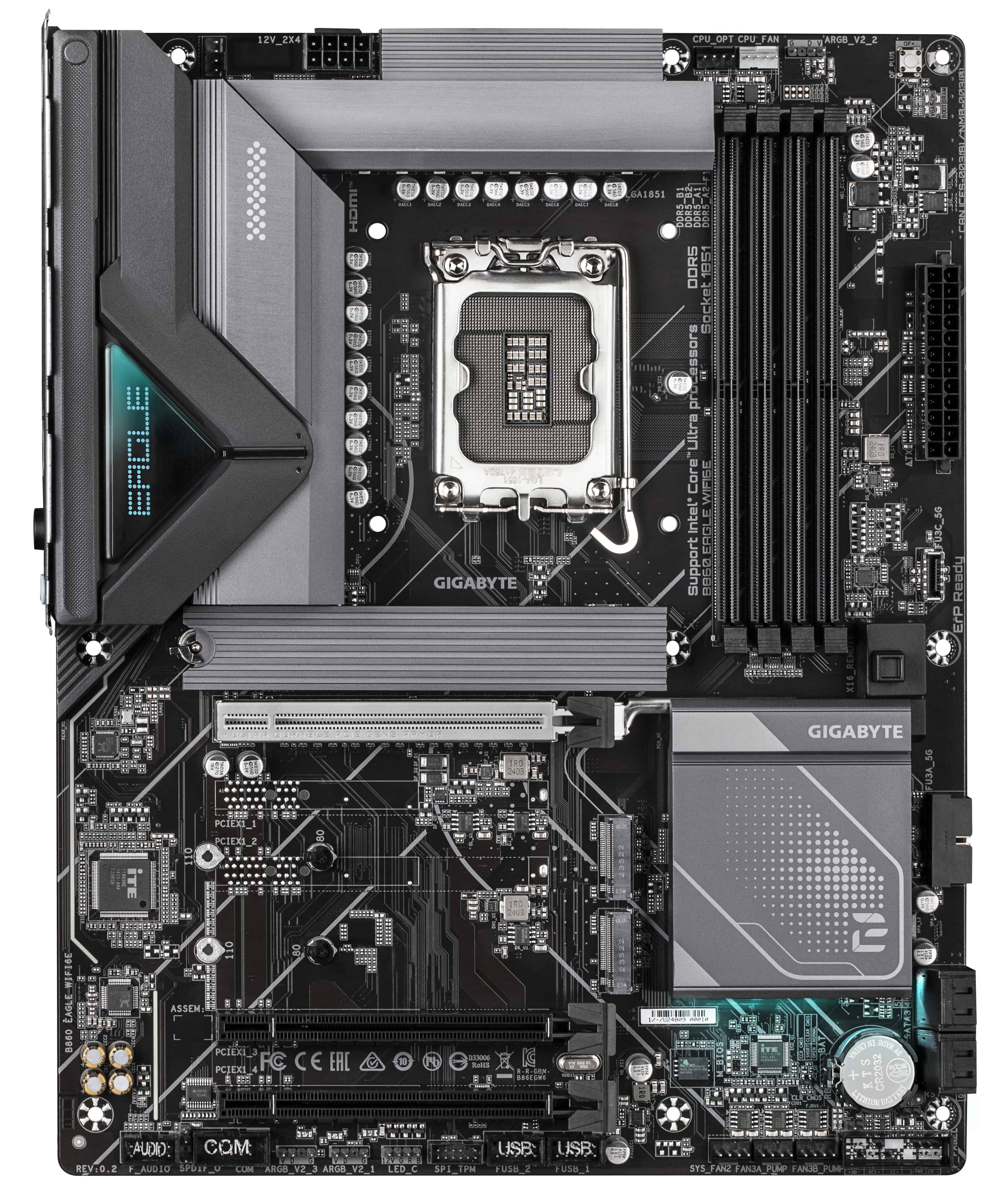 GIGABYTE B860 EAGLE WIFI6E moederbord Intel B860 LGA 1851 (Socket V1) ATX (B860 EAGLE WIFI6E 1.0) thumbnail