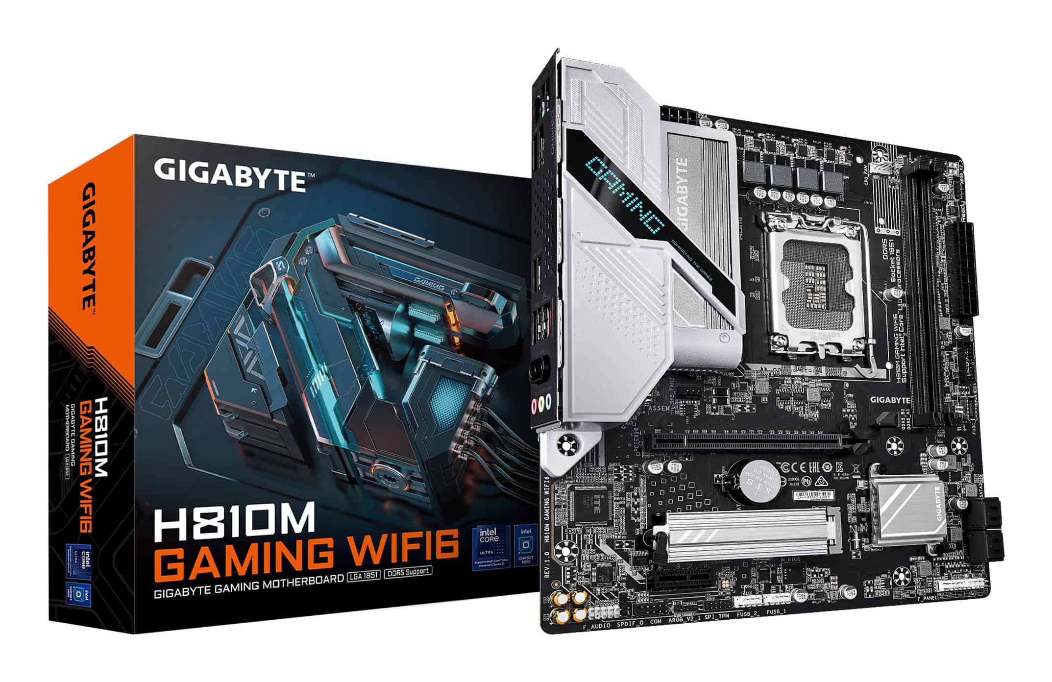 GIGABYTE H810M GAMING WIFI6 moederbord Intel H810 LGA 1851 (Socket V1) micro ATX (H810M GAMING WIFI6) thumbnail