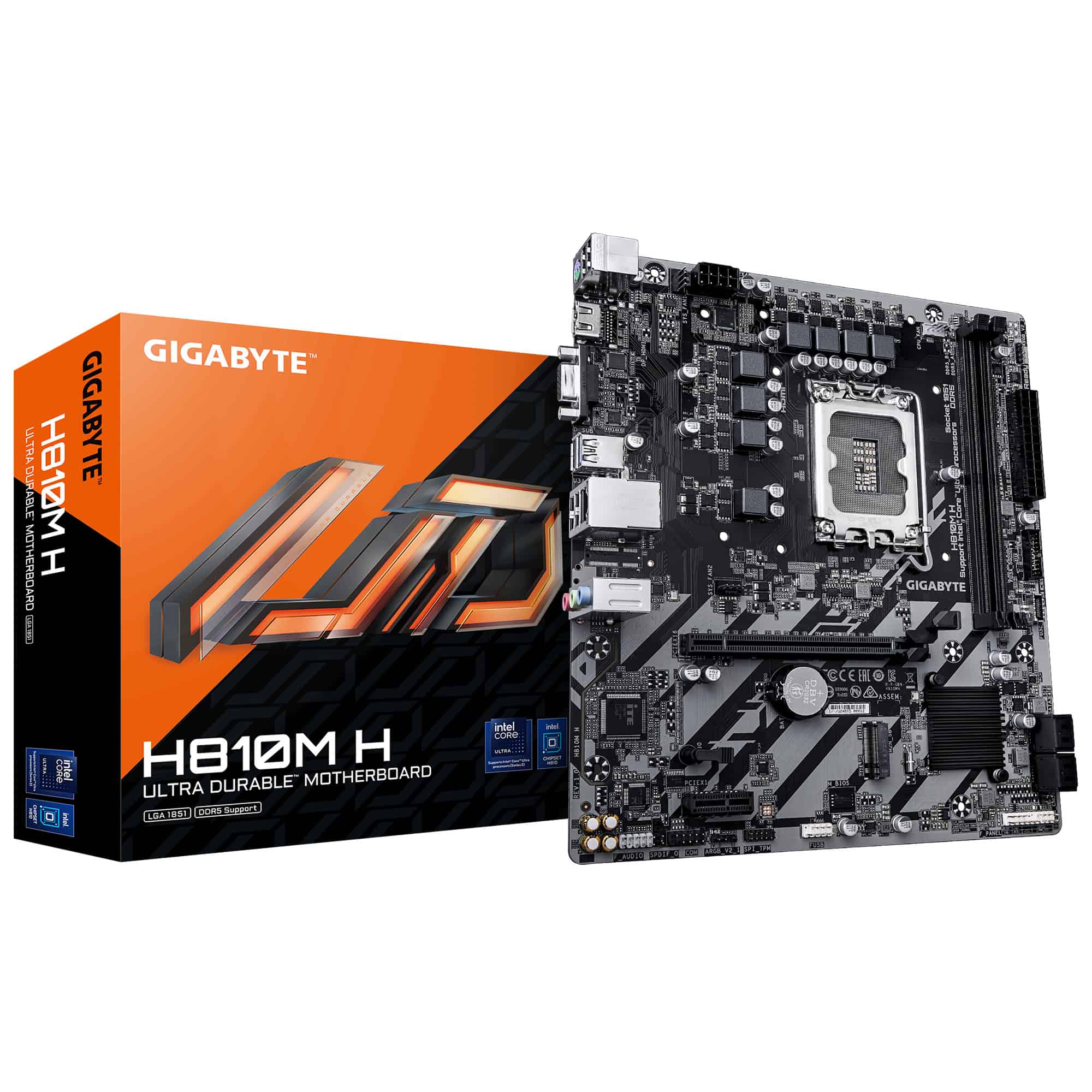 GIGABYTE H810M H moederbord Intel H810 LGA 1851 (Socket V1) micro ATX (H810M H) thumbnail