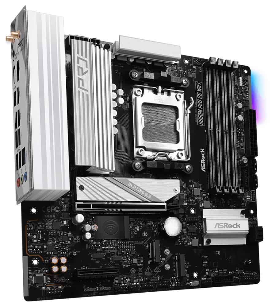 ASRock AM5 ASROCK B850M Pro RS WiFi (90-MXBR70-A0UAYZ) thumbnail
