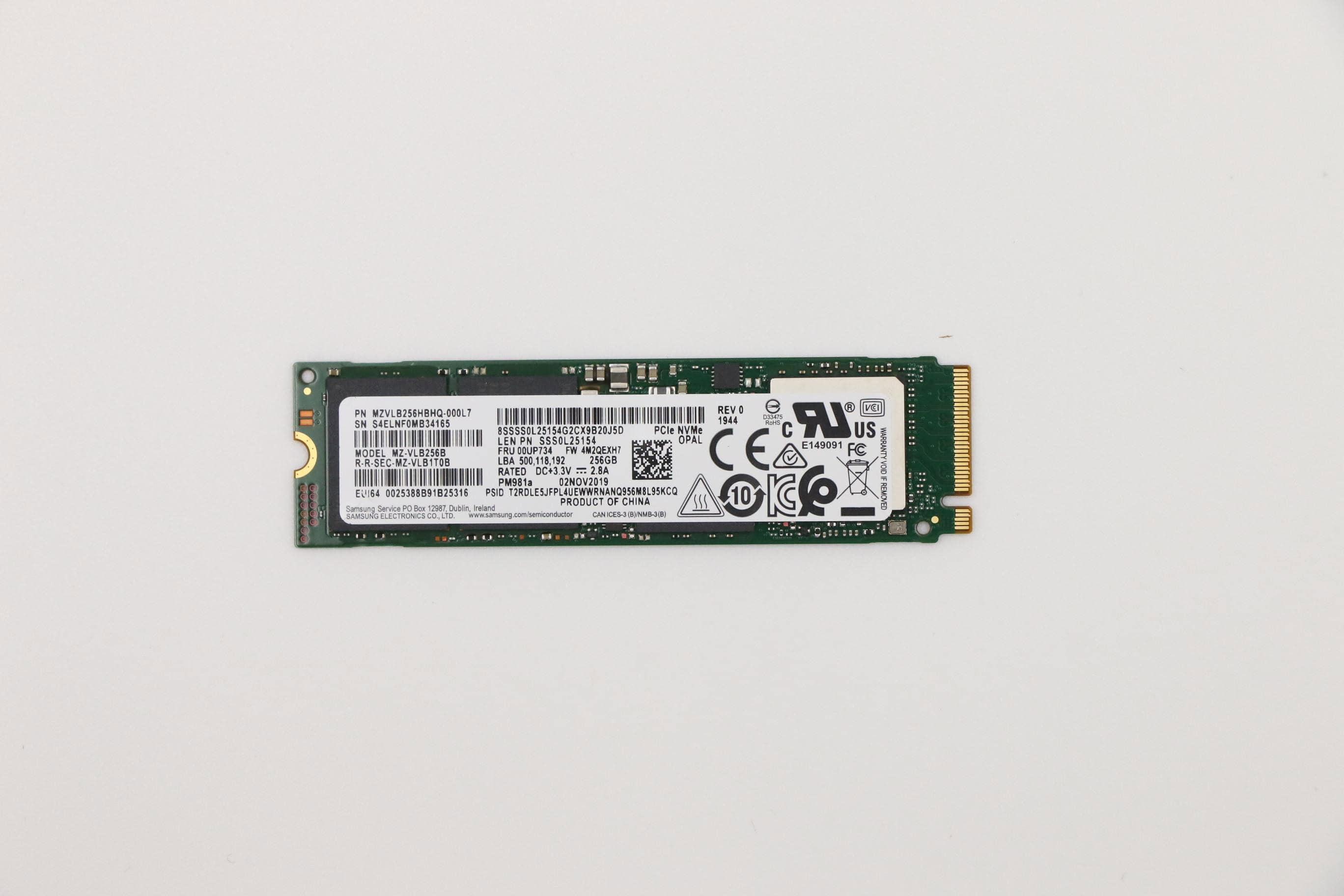 Lenovo 00UP734 internal solid state drive M.2 256 GB PCI Express NVMe (00UP734) thumbnail