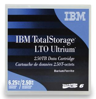 IBM LTO Ultrium 6 Lege gegevenscartridge 2500 GB (00V7590) thumbnail