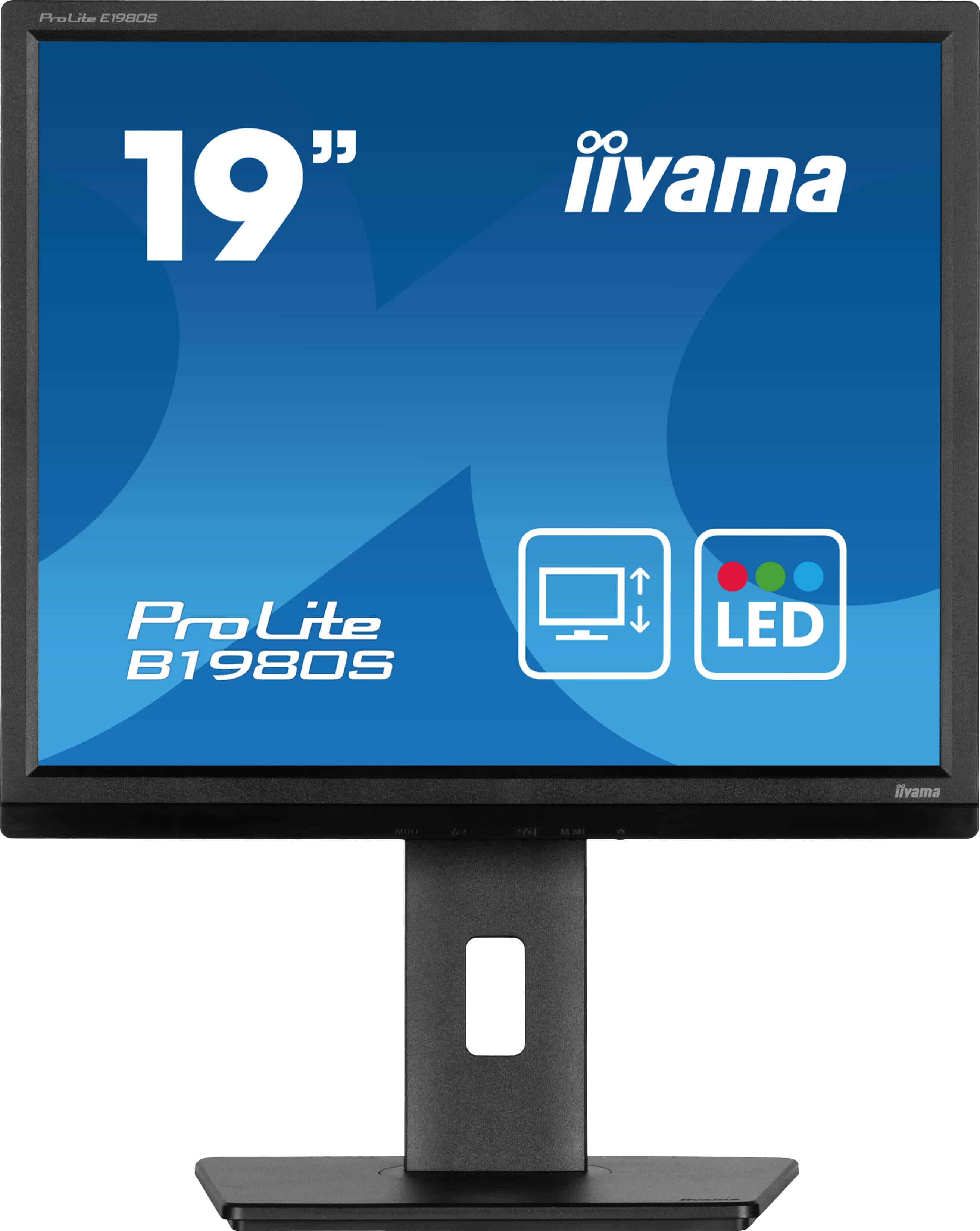 iiyama ProLite B1980S-B1 computer monitor 48,3 cm (19") 1280 x 1024 Pixels VGA LED Zwart (B1980S-B1) thumbnail