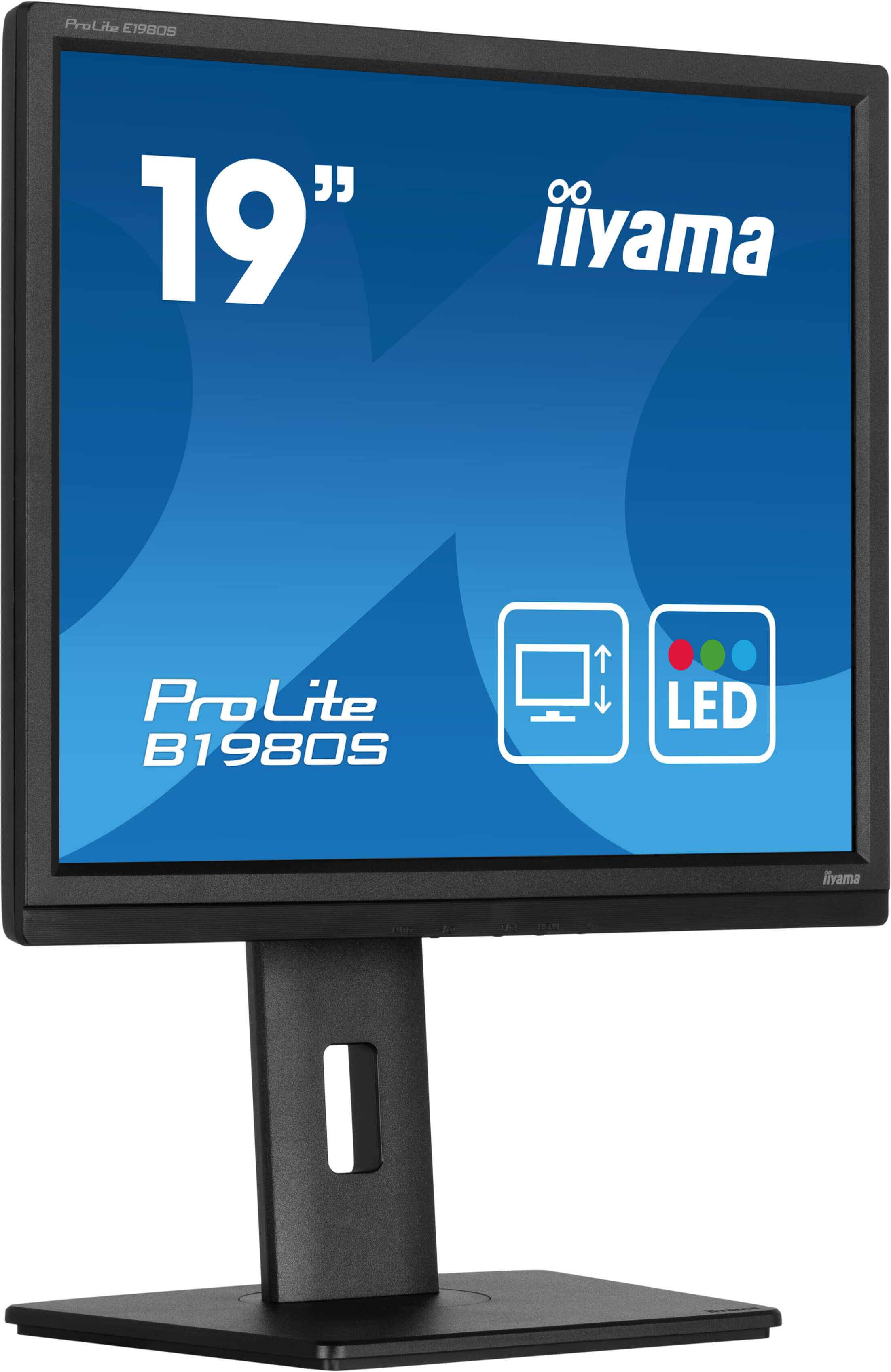 iiyama ProLite B1980S-B1 computer monitor 48,3 cm (19") 1280 x 1024 Pixels VGA LED Zwart (B1980S-B1) thumbnail
