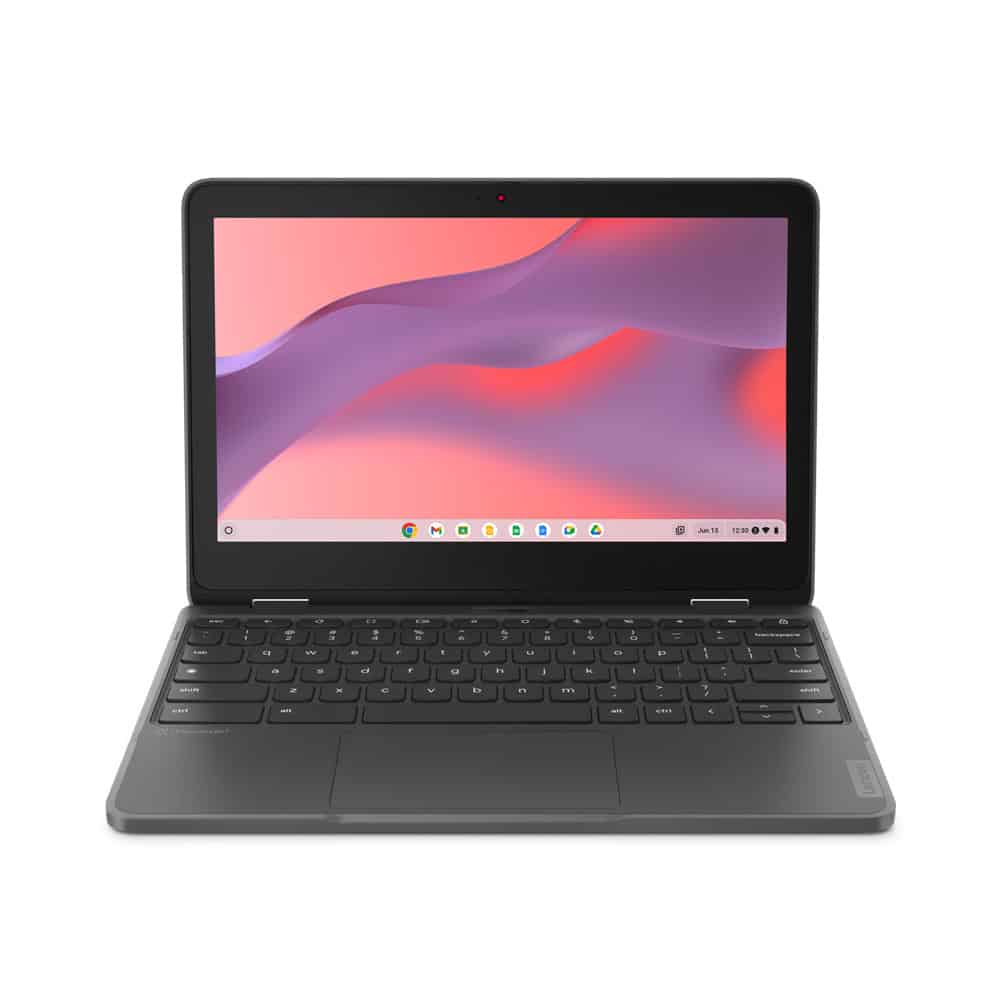 Lenovo 300e Yoga Chromebook MediaTek Kompanio 520 29,5 cm (11.6) Touchscreen HD 4 GB LPDDR4x-SDRAM 32 GB eMMC Wi-Fi 6 (802.11ax) ChromeOS Grijs (82W2000CMH) thumbnail