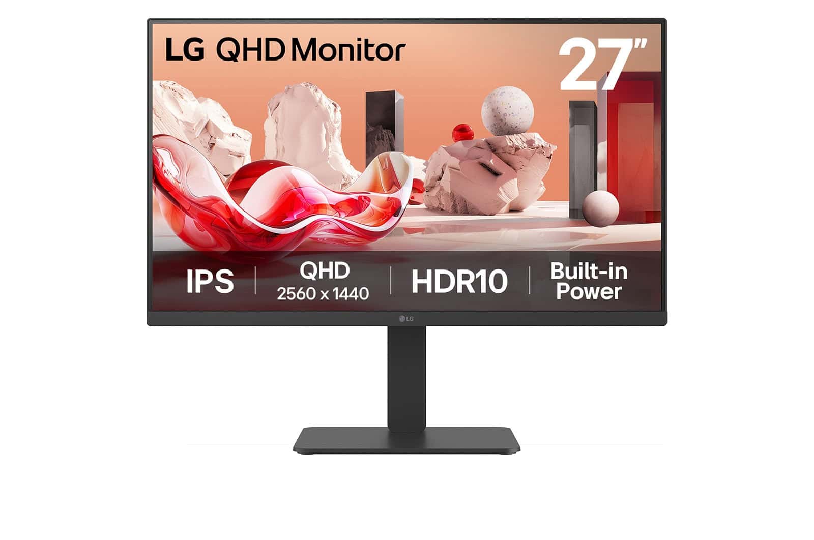 LG 27BA54QB-B computer monitor 68,6 cm (27) 2560 x 1440 Pixels Quad HD LCD Zwart (27BA54QB-B.AEU) thumbnail