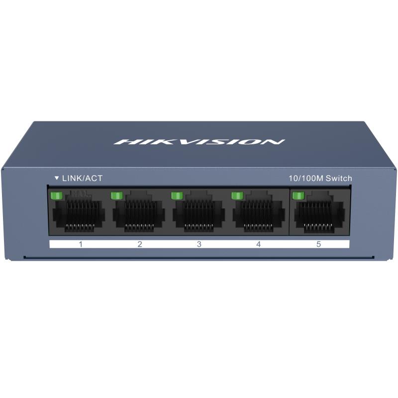 Hikvision Pro Series DS-3E0105-O Netzwerk-Switch Unmanaged Fast Ethernet (10/100) Grau (DS-3E0105-O) (DS-3E0105-O) thumbnail