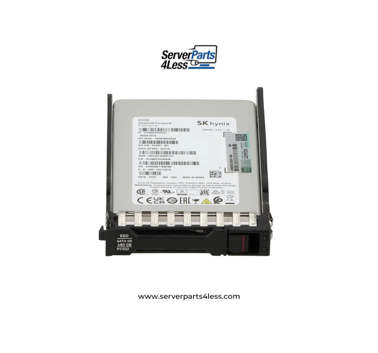 HPE 480GB SATA RI SFF BC MV SSD (bulk) (P40497-B21B) thumbnail