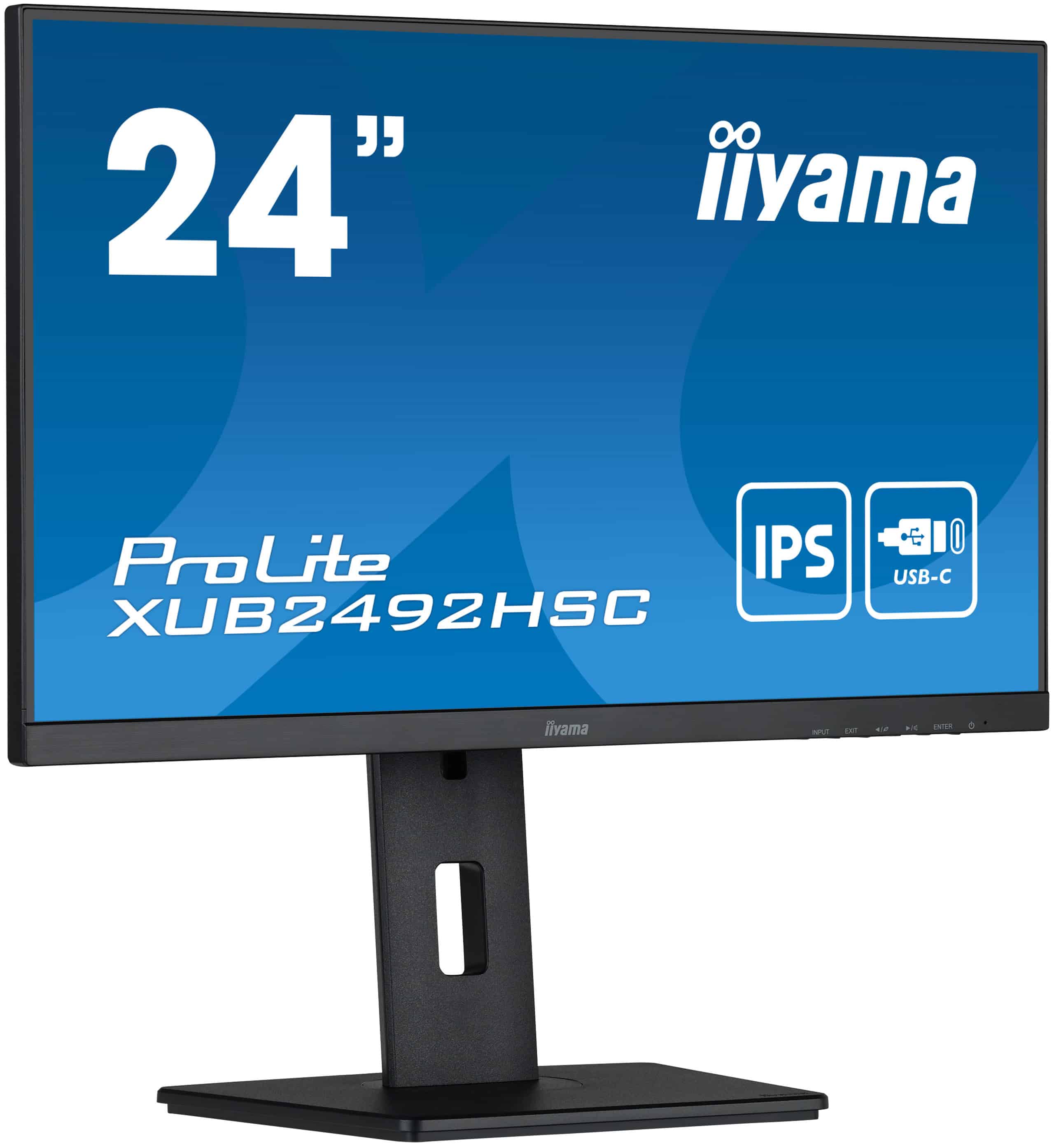 Iiyama ProLite XUB2492HSC-B1 Office Monitor - IPS, Pivot, USB-C (XUB2492HSC-B1) thumbnail
