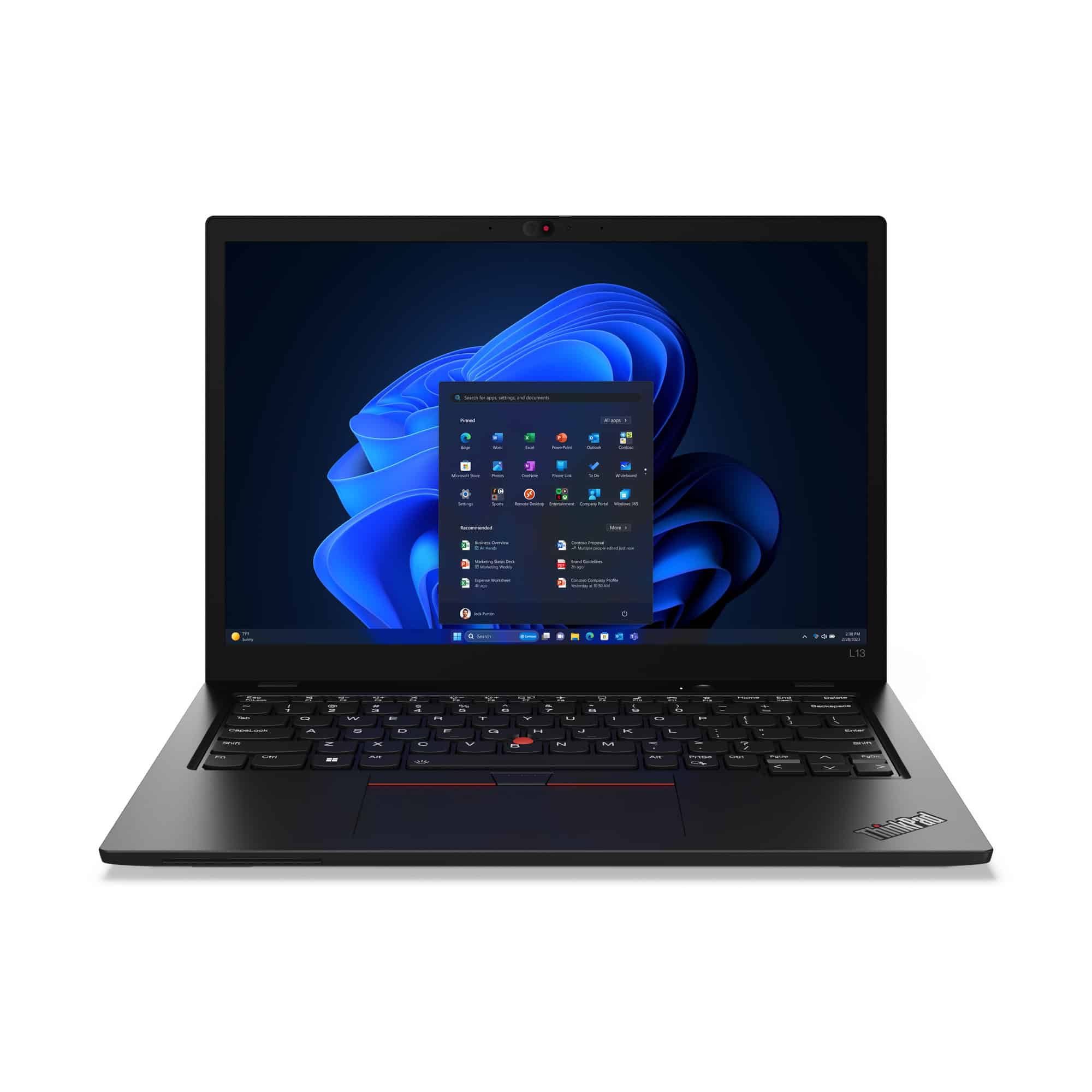 Lenovo ThinkPad L13 Gen 5 (Intel) Intel Core Ultra 5 125U Laptop 33,8 cm (13.3) WUXGA 16 GB LPDDR5-SDRAM 512 GB SSD Wi-Fi 6E (802.11ax) Windows 11 Pro Zwart (21LB0017MH) thumbnail