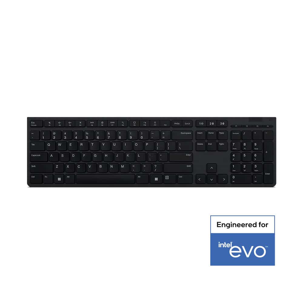 Lenovo 4Y41K04031 toetsenbord Kantoor RF-draadloos + Bluetooth Amerikaans Engels Grijs (4Y41K04031) thumbnail