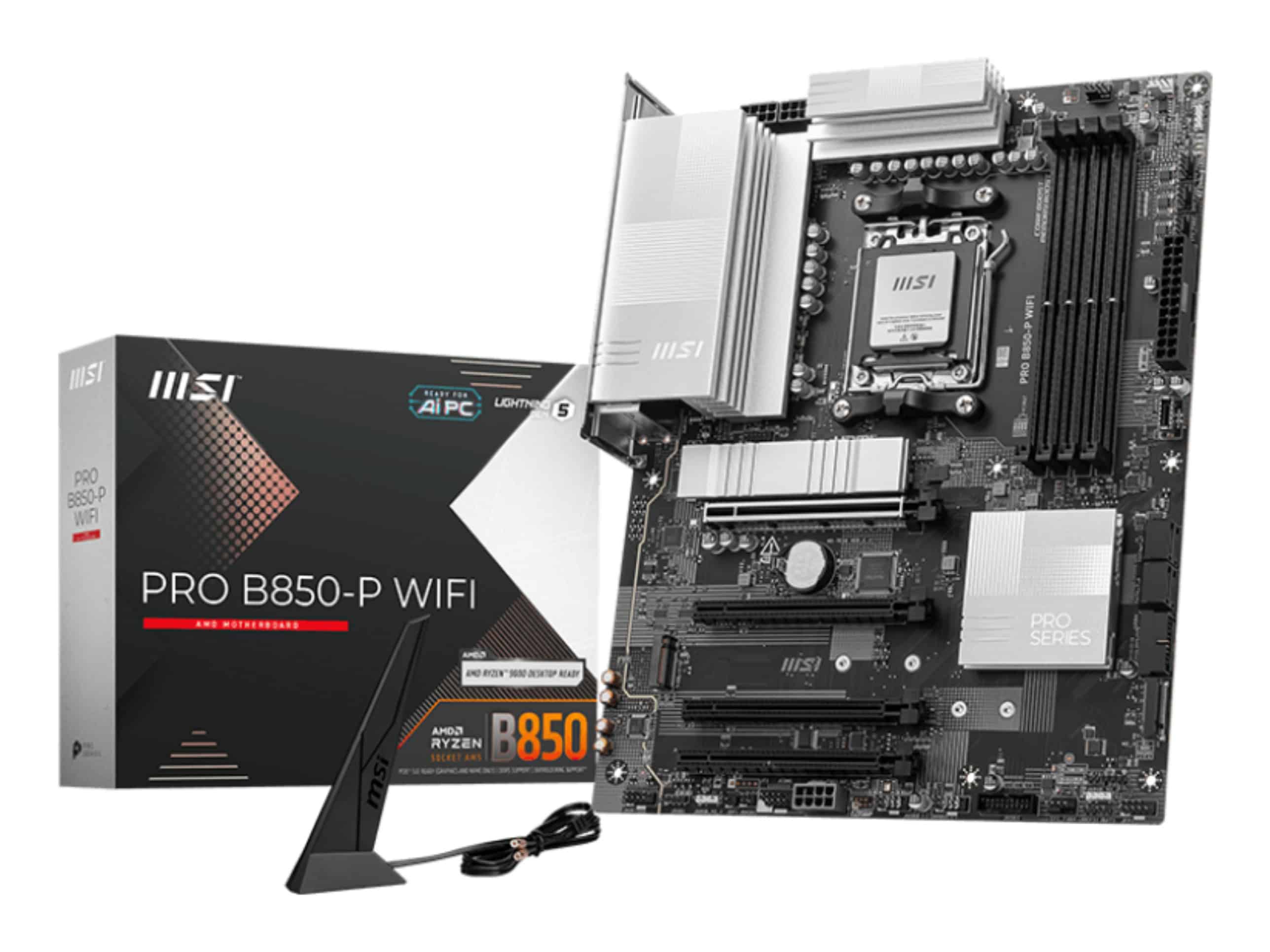MSI PRO B850-P WIFI moederbord AMD B850 Socket AM5 ATX (PRO B850-P WIFI) thumbnail