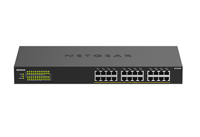 NETGEAR GS324PP Unmanaged Gigabit Ethernet (10/100/1000) Power over Ethernet (PoE) Zwart (GS324PP-100EUS) thumbnail