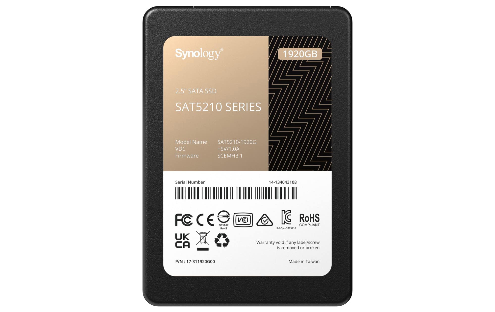 Synology SSD SAT5210-1920G 1920GB SSD SATA (SAT5210-1920G) thumbnail