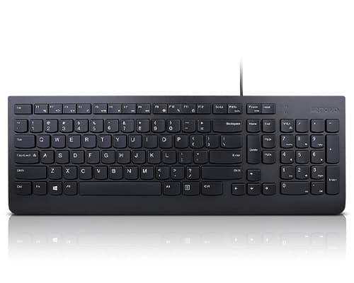 Lenovo Essential toetsenbord Universeel USB QWERTY Amerikaans Engels Zwart (4Y41R64672) thumbnail