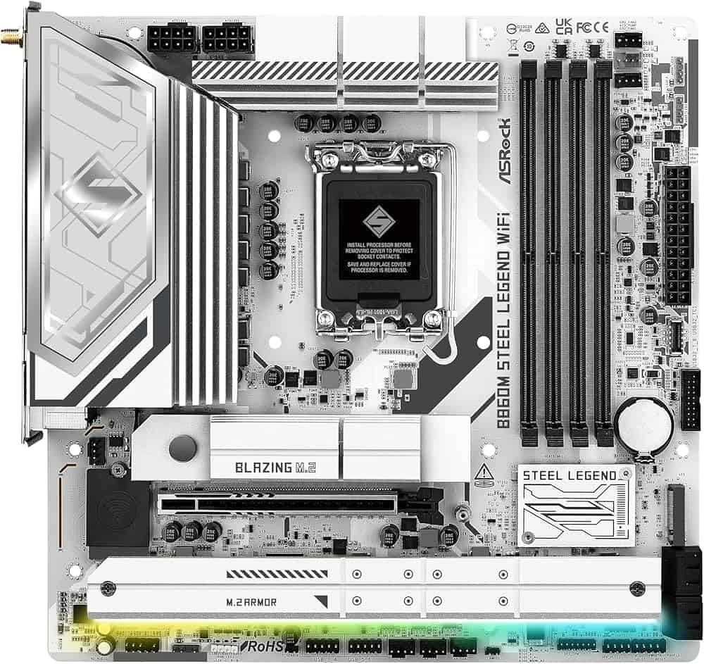 ASRock Phantom Gaming B860M Lightning WiFi Mainboard (90-MXBQG0-A0UAYZ) thumbnail
