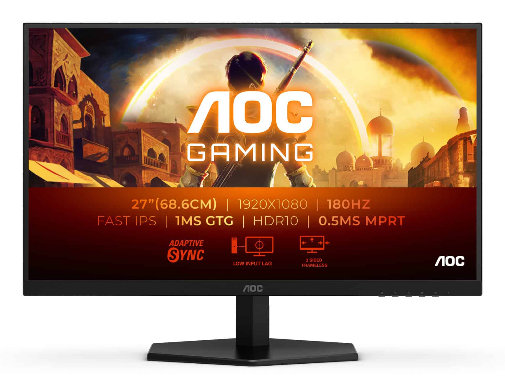 AOC G4 27G42E computer monitor 68,6 cm (27) 1920 x 1080 Pixels Full HD LCD Zwart (27G42E) thumbnail