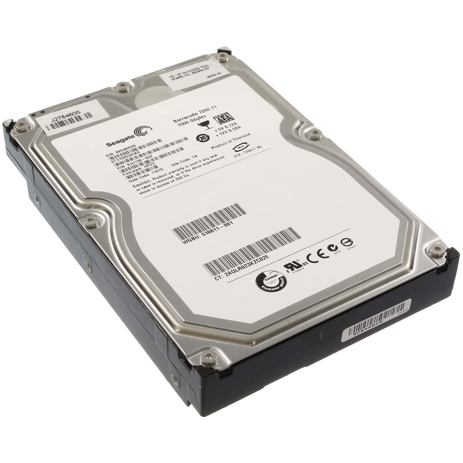 HP SPS-HDD 2TB SATA-3 6G SQ 7200 WS (582894-001) thumbnail