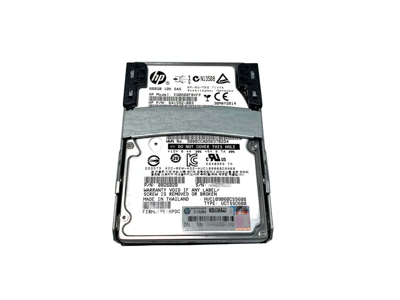 HP SPS-DRV HD 600GB 2.5  6G 10K QR SAS (642114-B21) thumbnail