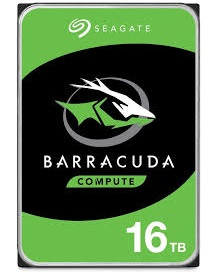 Seagate Barracuda 16TB interne harde schijf 7200 RPM 512 MB 3.5 SATA (ST16000DM001) thumbnail