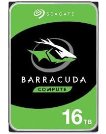 Seagate Barracuda 16TB interne harde schijf 7200 RPM 512 MB 3.5" SATA (ST16000DM001) thumbnail