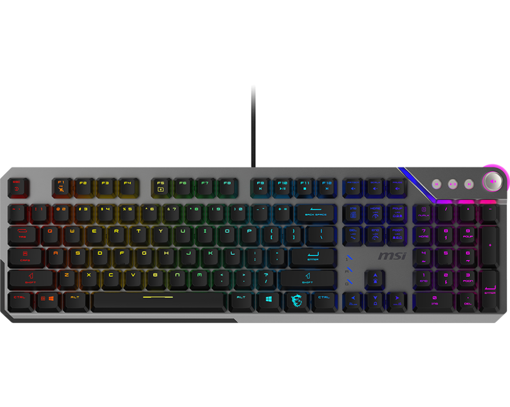 MSI STRIKE 600 SILENT US toetsenbord Gamen USB QWERTY Amerikaans Engels Zwart (S11-04US20V-CLA) thumbnail