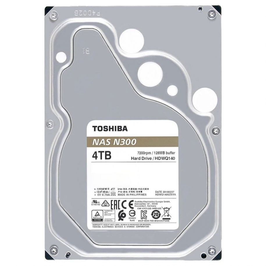 Toshiba BULK N300 NAS HDD - 4TB (MN10ADA400ES) thumbnail