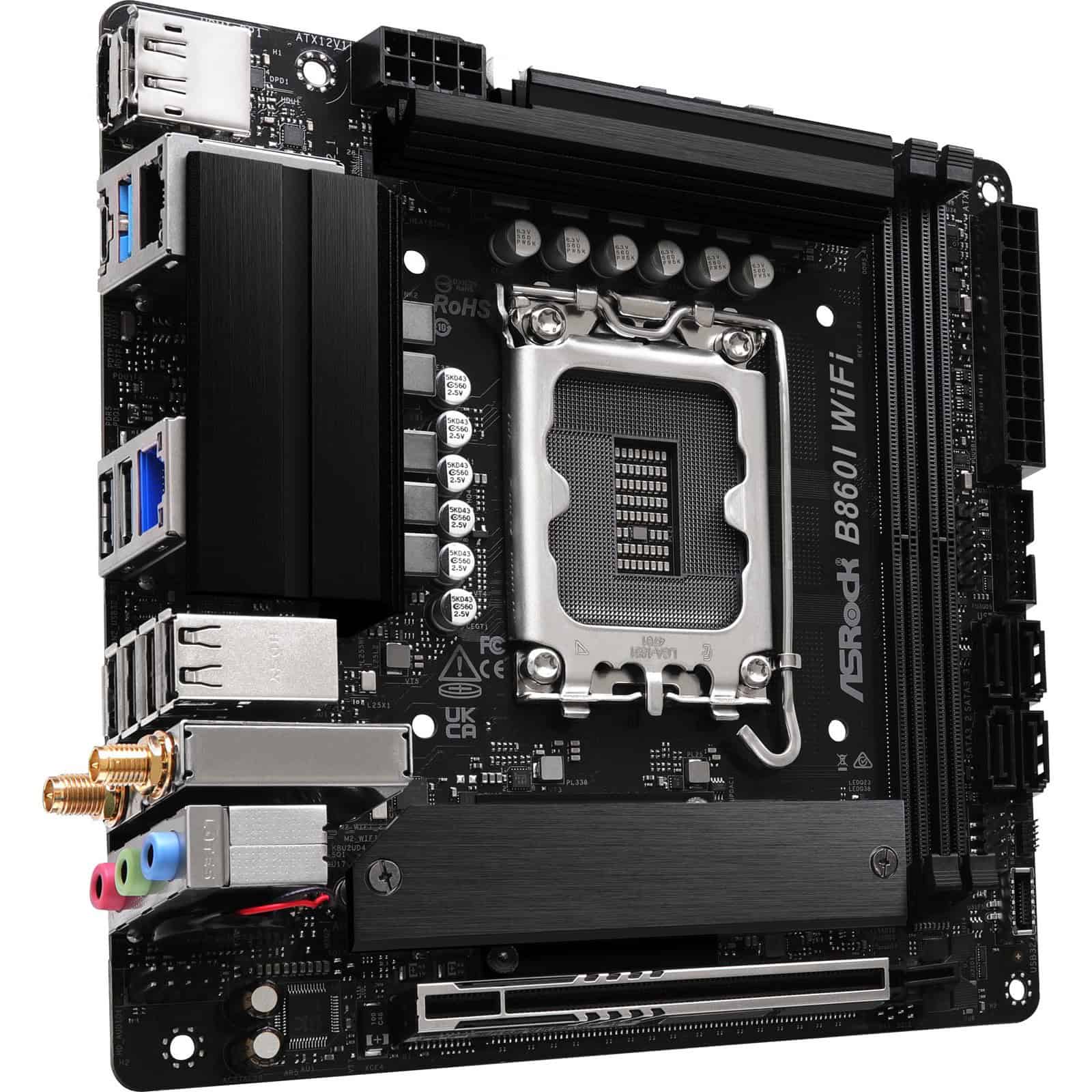 ASRock B860I WiFi 1851 mITX HDMI/DP DDR5 (90-MXBQQ0-A0UAYZ) thumbnail