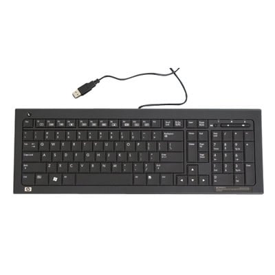 HP 537924-L31 toetsenbord USB QWERTY Engels Zwart (537924-L31) thumbnail